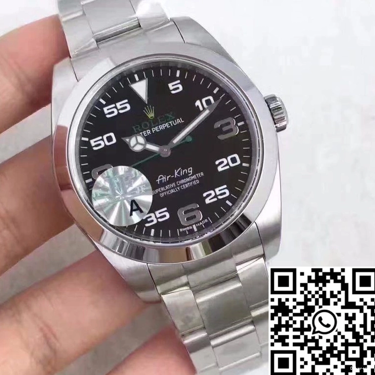 JF Rolex Factory 619 Air-King Black 116900 Dial StreetReady 0820